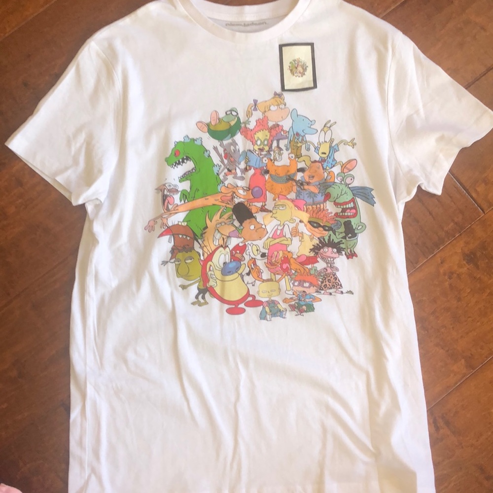 Over 20 Classic Nickelodeon Characters one Tee